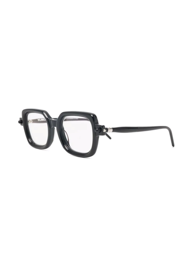 Shop Kuboraum Square-frame Glasses In Black