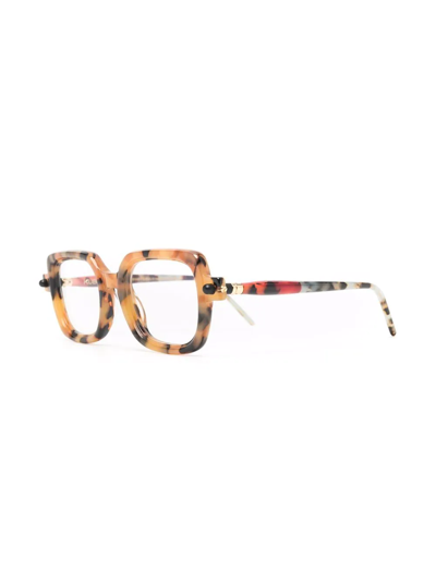 Kuboraum Tortoiseshell-frame Glasses In Brown
