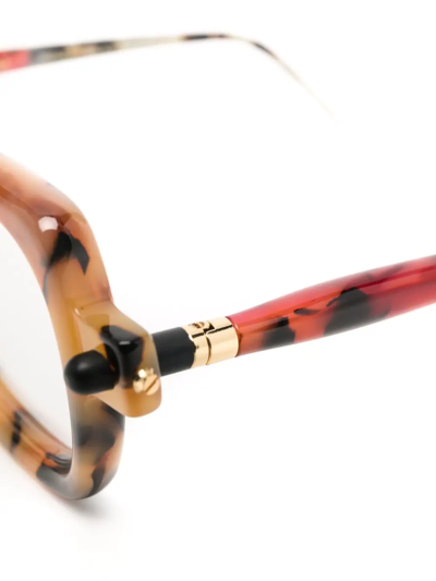 Kuboraum Tortoiseshell-frame Glasses In Brown