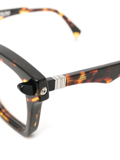 Kuboraum Tortoiseshell-frame Glasses In Brown