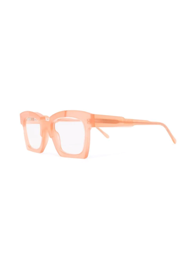 Shop Kuboraum K5 Square-frame Glasses In Pink