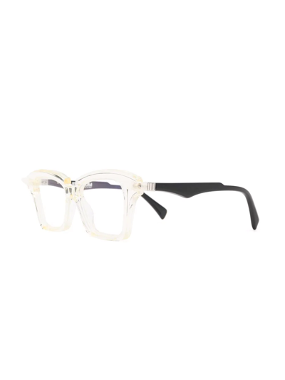 Kuboraum Transparent-frame Glasses In White