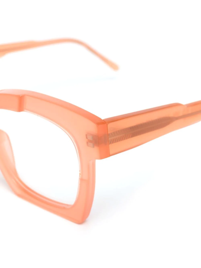 Shop Kuboraum K5 Square-frame Glasses In Pink