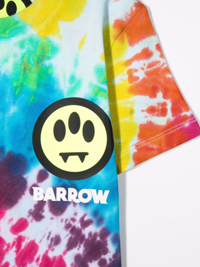 Shop Barrow Tie-dye Cotton T-shirt In Blue