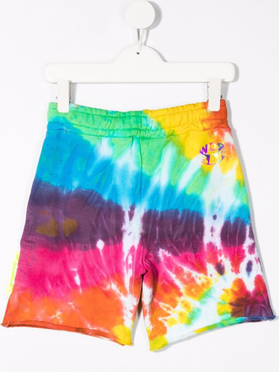 Shop Barrow Tie-dye Cotton Shorts In Green