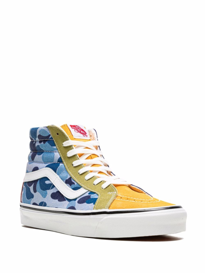 Vans X Bape Sk8-hi 38 Dx Sneakers In Blue