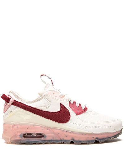 Shop Nike Air Max 90 Terrascape "pomegranate" Sneakers In White