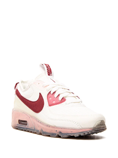 Shop Nike Air Max 90 Terrascape "pomegranate" Sneakers In White