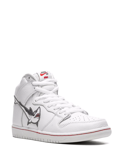 Nike X Oski Sb Dunk High Pro Iso Sneakers In White