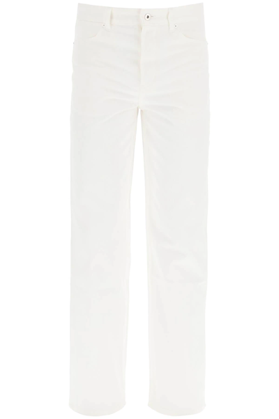 Shop Jil Sander Straight Jeans In White