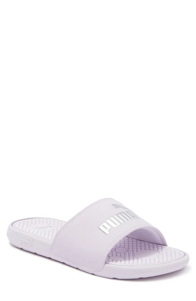 Puma Cool Cat Slide Sandal In Lavender Fog- Silver | ModeSens