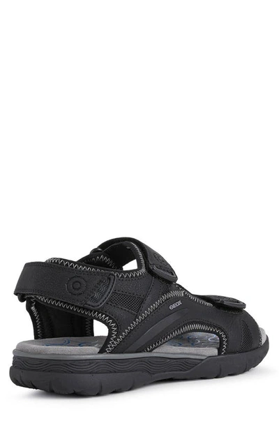 Shop Geox Spherica Sandal In Black