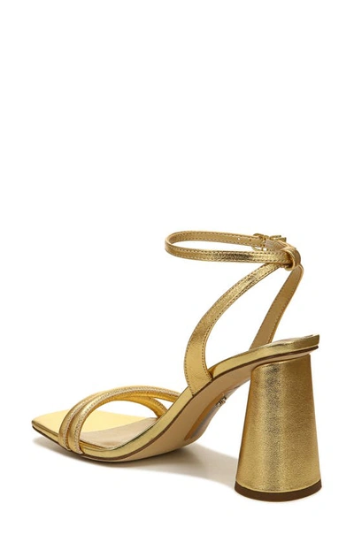 Shop Sam Edelman Kia Ankle Strap Sandal In Dark Gold