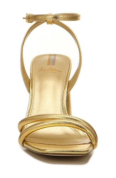 Shop Sam Edelman Kia Ankle Strap Sandal In Dark Gold