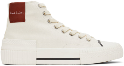 Shop Paul Smith Off-white Kelvin Sneakers In 2 Whites