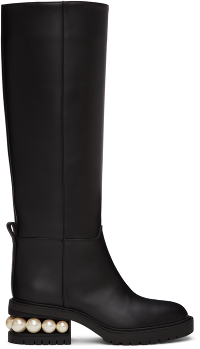 Shop Nicholas Kirkwood Black Casati Riding Boots In N99 Black