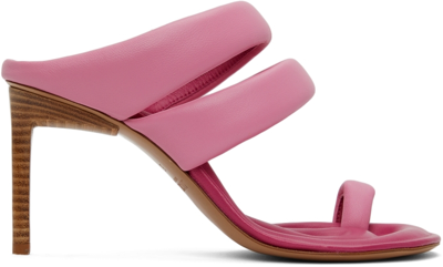 Shop Jacquemus Pink 'les Sandals Cassis' Heeled Sandals In 430 Pink