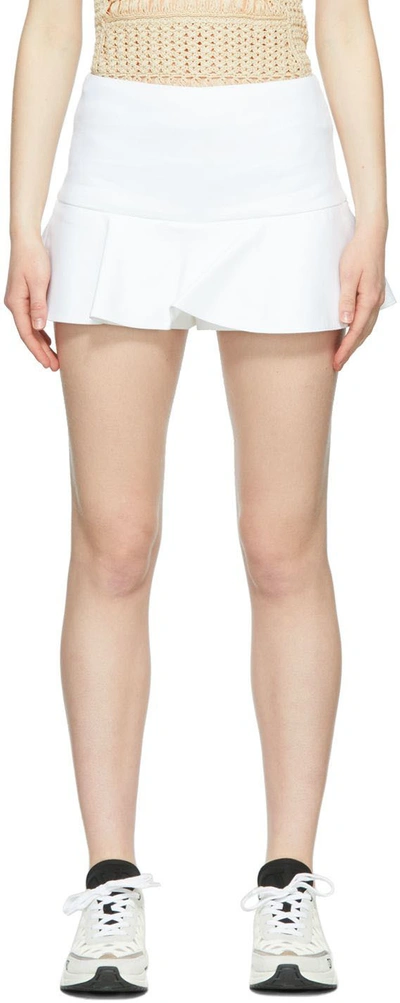 Red Valentino White Cotton Shorts In 001 Bianco