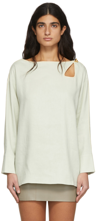 Aeron Green Keyhole Aliso Shirt In Pistachio