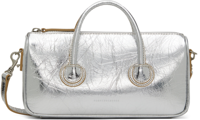 Marge Sherwood Silver Zipper Small Bag