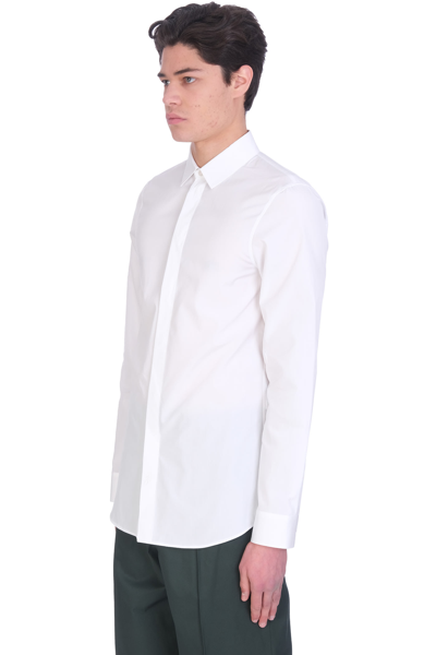 Shop Jil Sander Monday Shirt In White Cotton