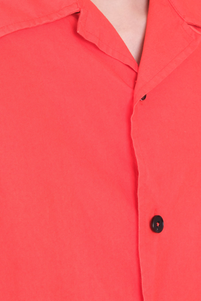 Shop Jil Sander Shirt In Red Cotton
