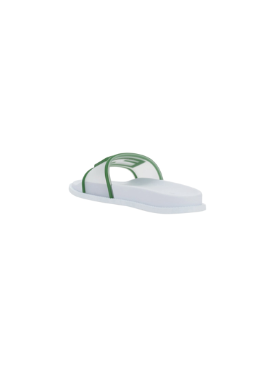 Shop Fendi Sandal In Trasparente+verde