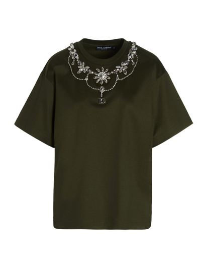Shop Dolce & Gabbana T-shirt In Green