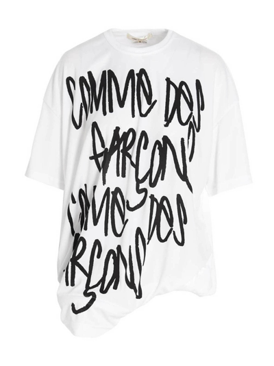 Shop Comme Des Garçons T-shirt In White
