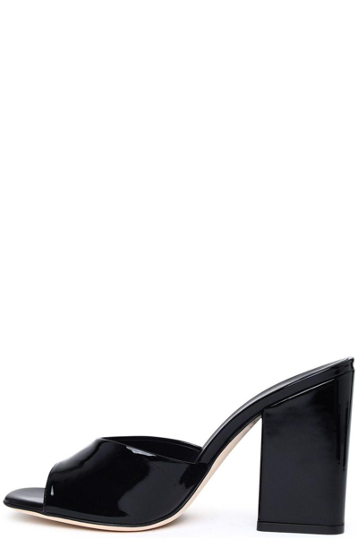 Shop Paris Texas Ania Slip-on Sandals In Black