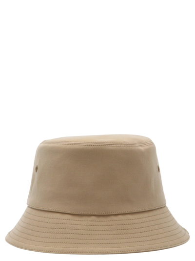 Shop Burberry Logo Embroidered Bucket Hat
