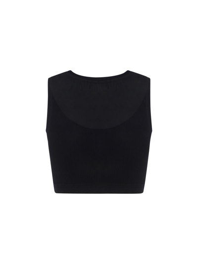 Shop Loewe Anagram Tank Top In Black/white