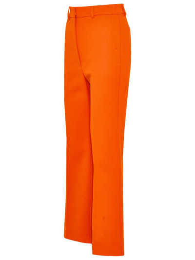 Shop Sportmax Palmizi Flared Trousers In Orange