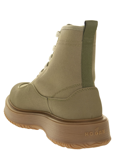 Shop Hogan H602 Untraditional - Boot In Olive Green