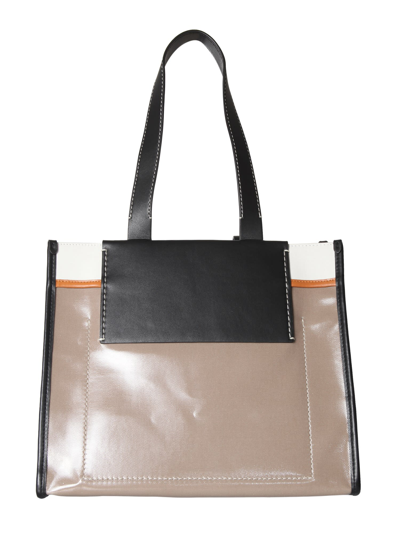 Shop Proenza Schouler White Label Morris Tote Bag In Marrone