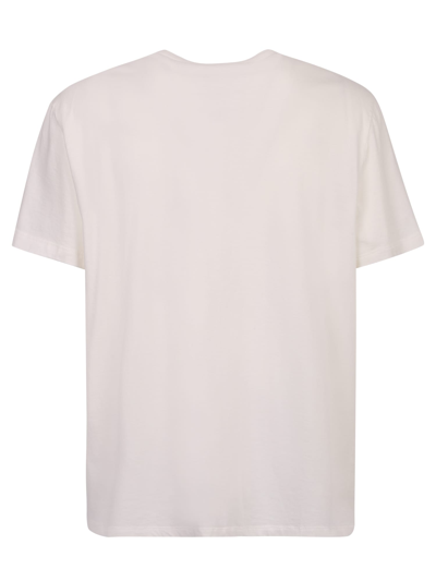 Shop Maison Margiela Logo-print T-shirt In White