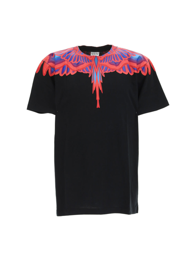 Shop Marcelo Burlon County Of Milan Marcelo Burlon T-shirts & Vests In Black Red