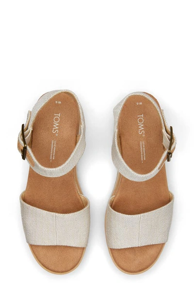 Shop Toms Diana Platform Wedge Sandal In Natural