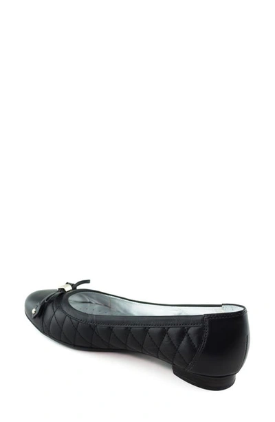 Shop Marc Joseph New York Pearl Street Flat In Black Quilted Leather