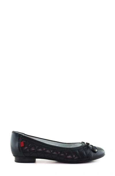 Shop Marc Joseph New York Pearl Street Flat In Black Quilted Leather