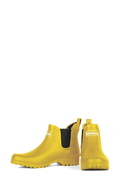 Shop Barbour Wilton Chelsea Rain Boot In Yellow