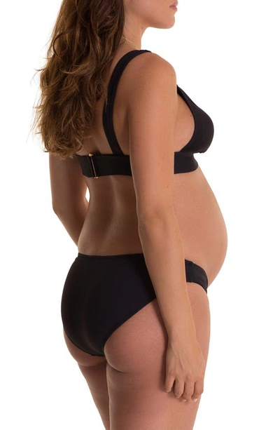 Shop Pez D'or Maternity Bikini Top In Black