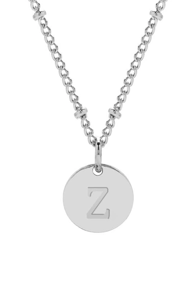 Shop Brook & York Madeline Initial Pendant Necklace In Silver