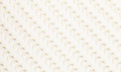 Shop Jonathan Simkhai Chelle Compact Pointelle Sleeveless Dress In Ivory/ Almond