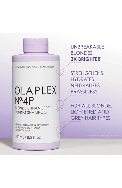 Shop Olaplex No. 4p Blonde Enhancing Toning Shampoo, 8.5 oz