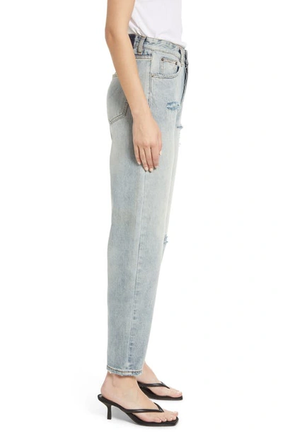 Shop Ksubi Brooklyn High Waist Straight Leg Jeans In Denim