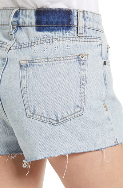 Shop Ksubi Kali Muse Raw Hem Denim Shorts