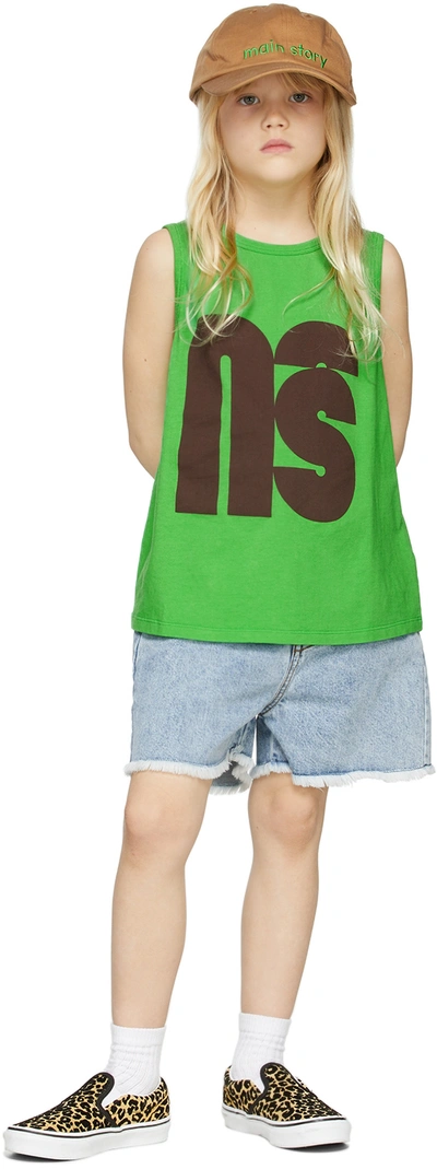 Shop Main Story Kids Green Logo Vest