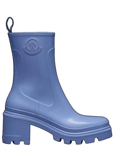 Shop Moncler Light Blue Loftgrip Rain Boots