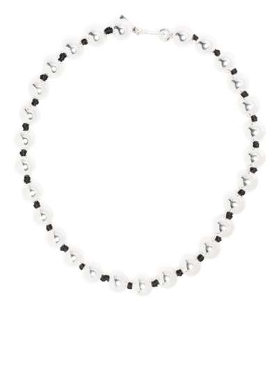 Shop Sophie Buhai Orb Collar Necklace In Silver